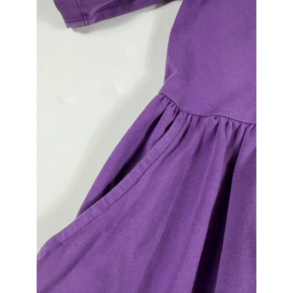 Hanna Andersson Purple Pocket Twirl Dress Size 4 / 100 cm